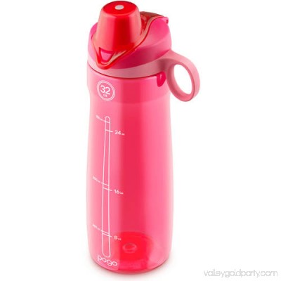 Pogo BPA-Free Plastic Water Bottle with Chug Lid, 32 oz 554855367